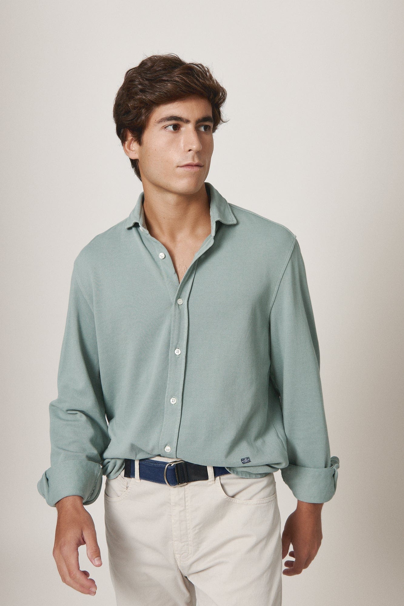 The Cotton Camisa Verde Santillana