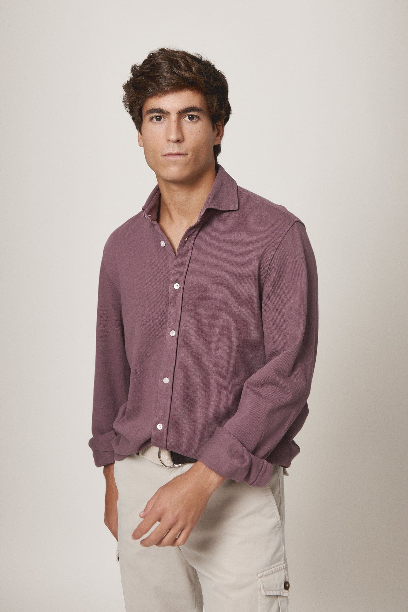 The Cotton Camisa Morado Ribera
