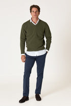 The Lambswool Pico Verde Oliva