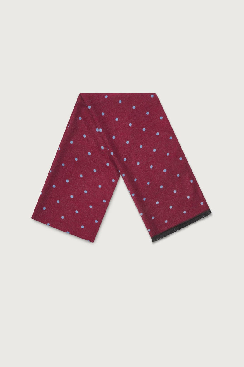 The Scarf Dots Granate-zoom-