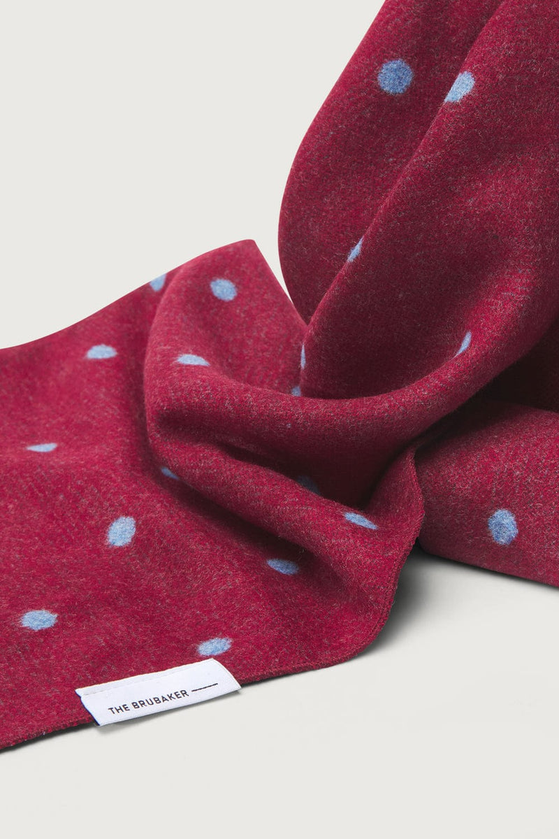 The Scarf Dots Granate-zoom-