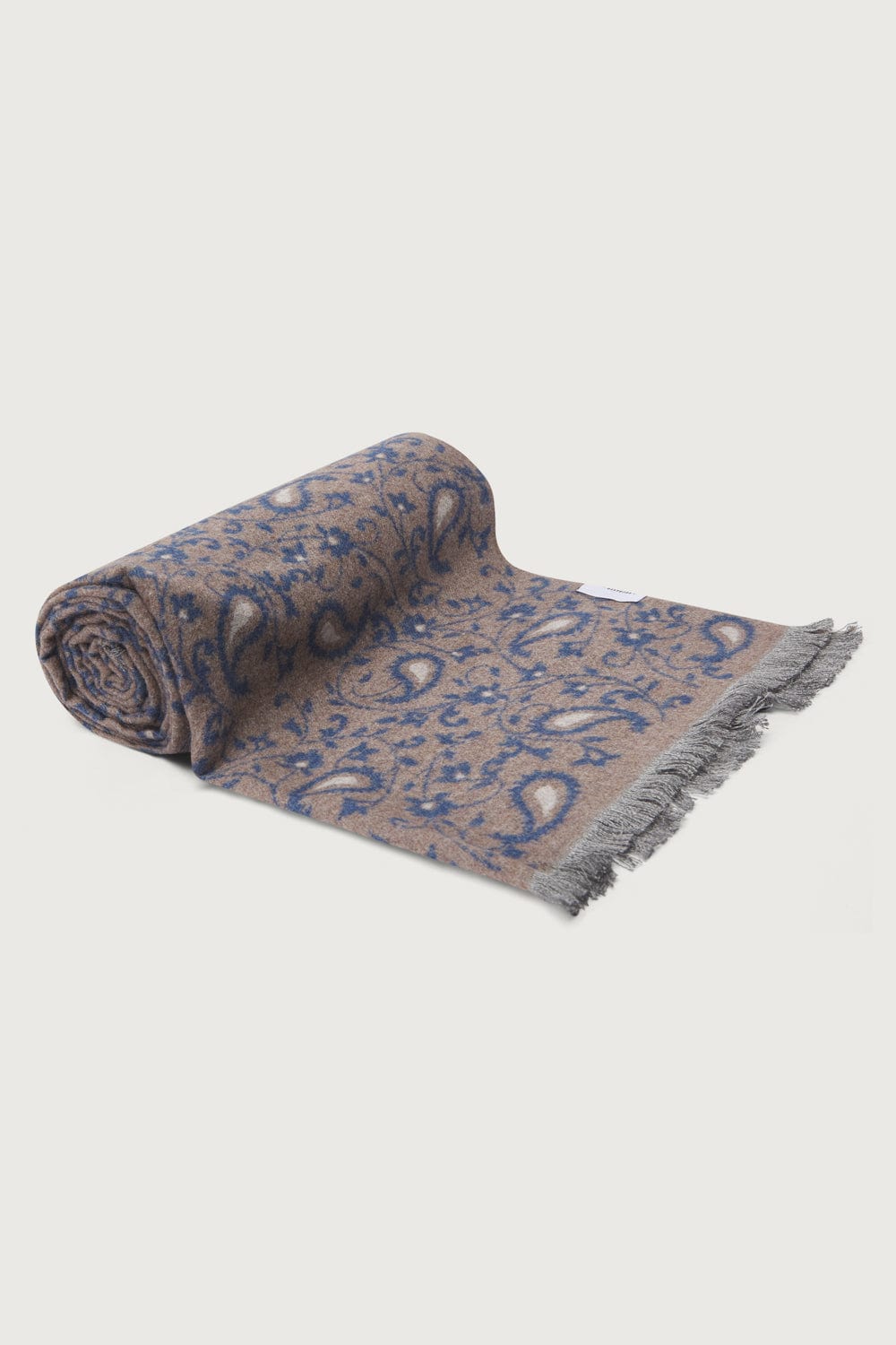 The Scarf Hojas Marron y Marino-2