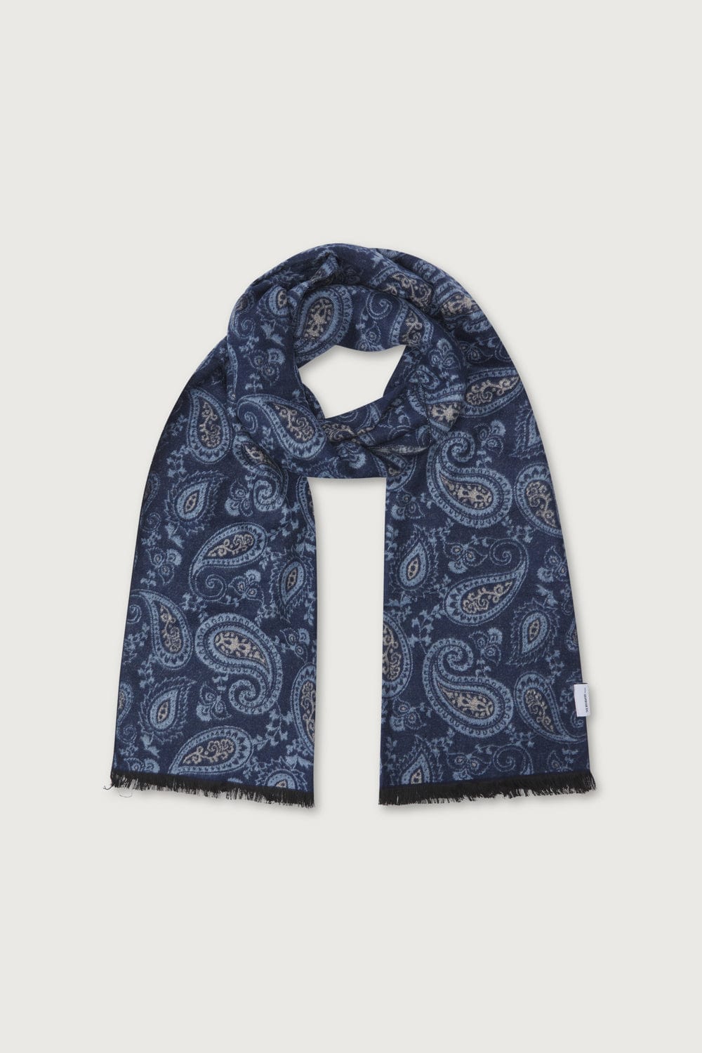 The Scarf Paisley Azul Marino-1