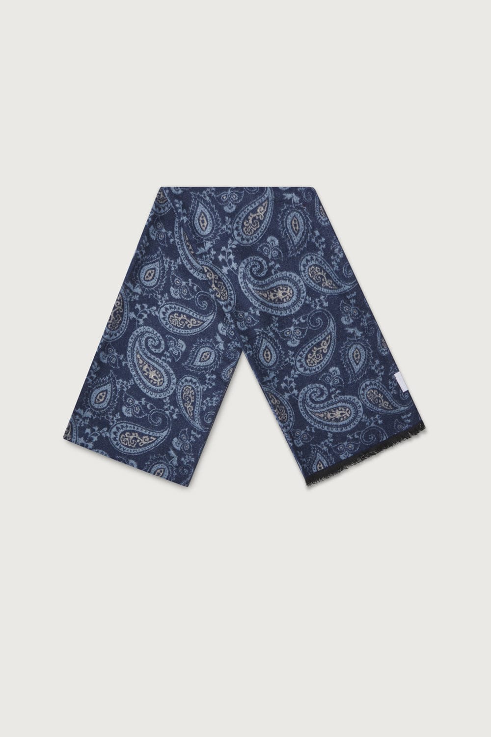 The Scarf Paisley Azul Marino-4
