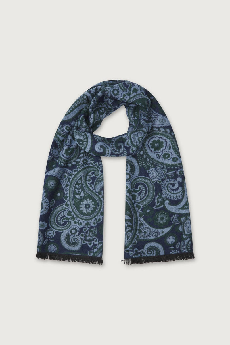 The Scarf Floral Verde y Azul-zoom-