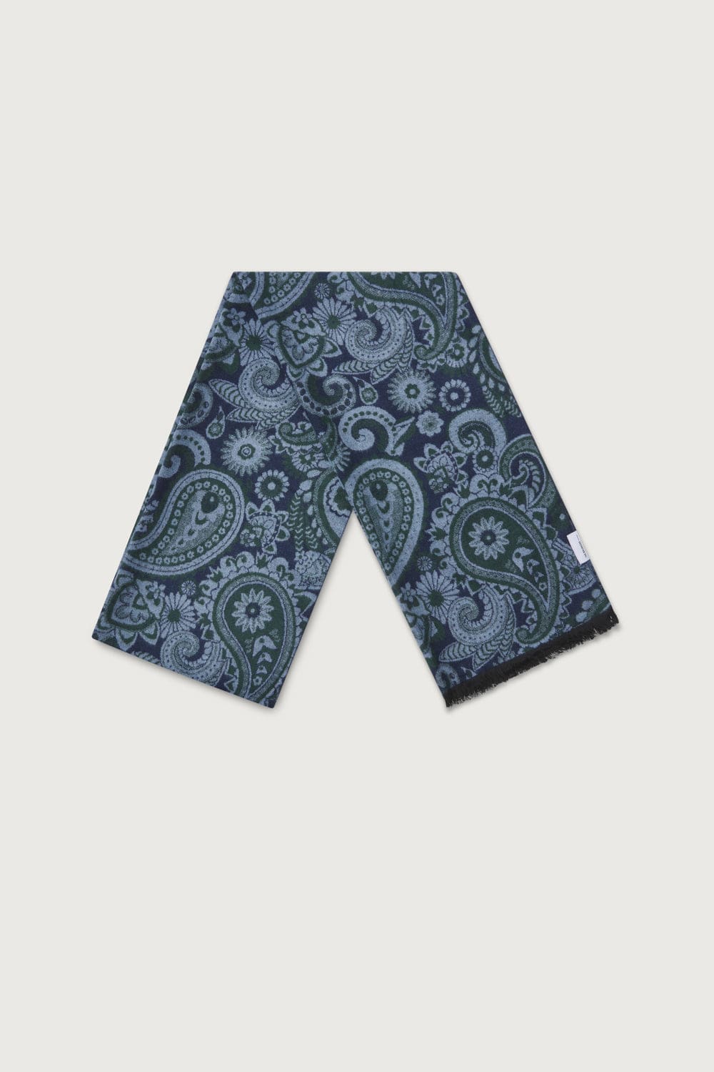 The Scarf Floral Verde y Azul-4