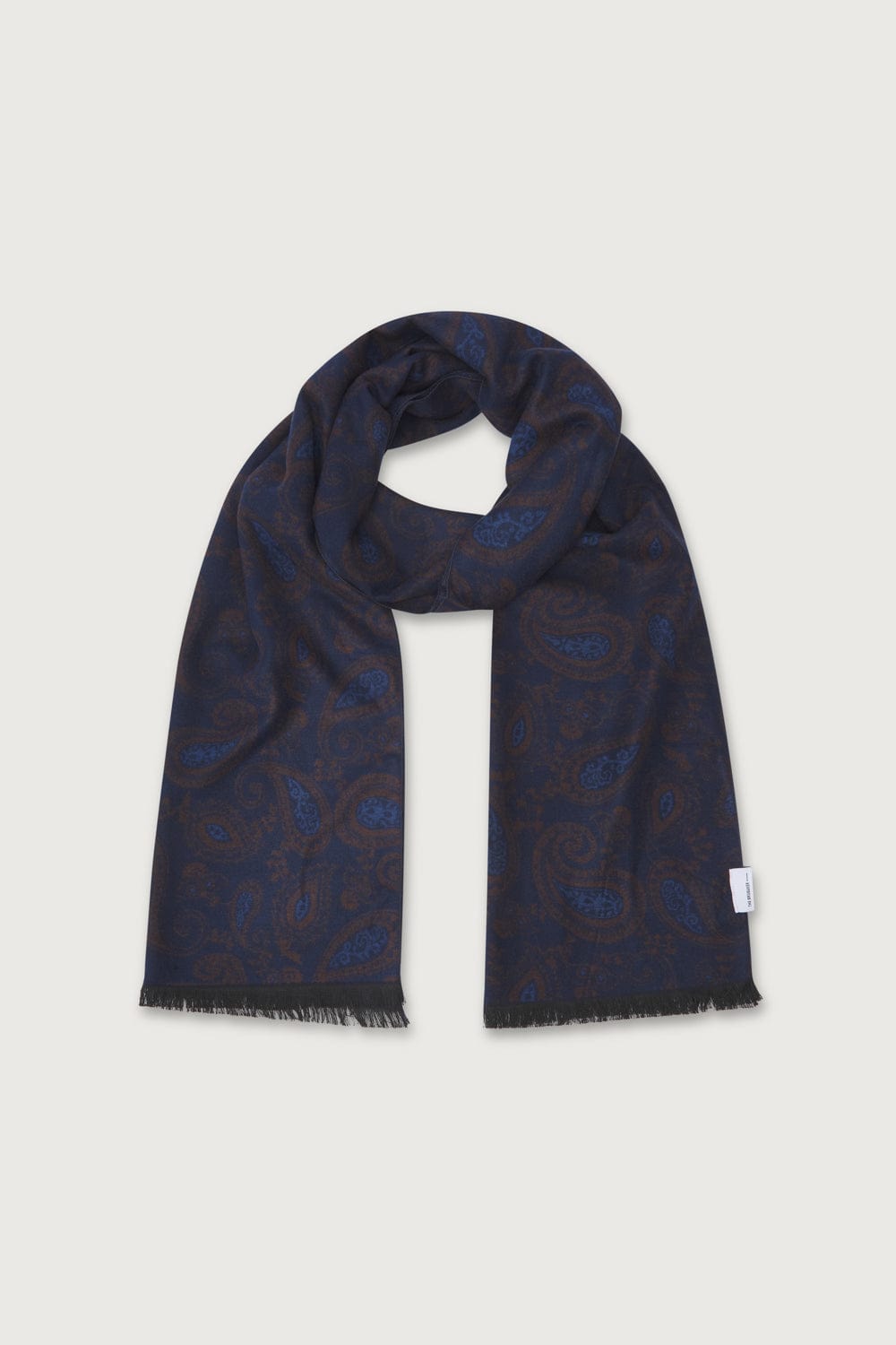 The Scarf Paisley Azul y Marron-1