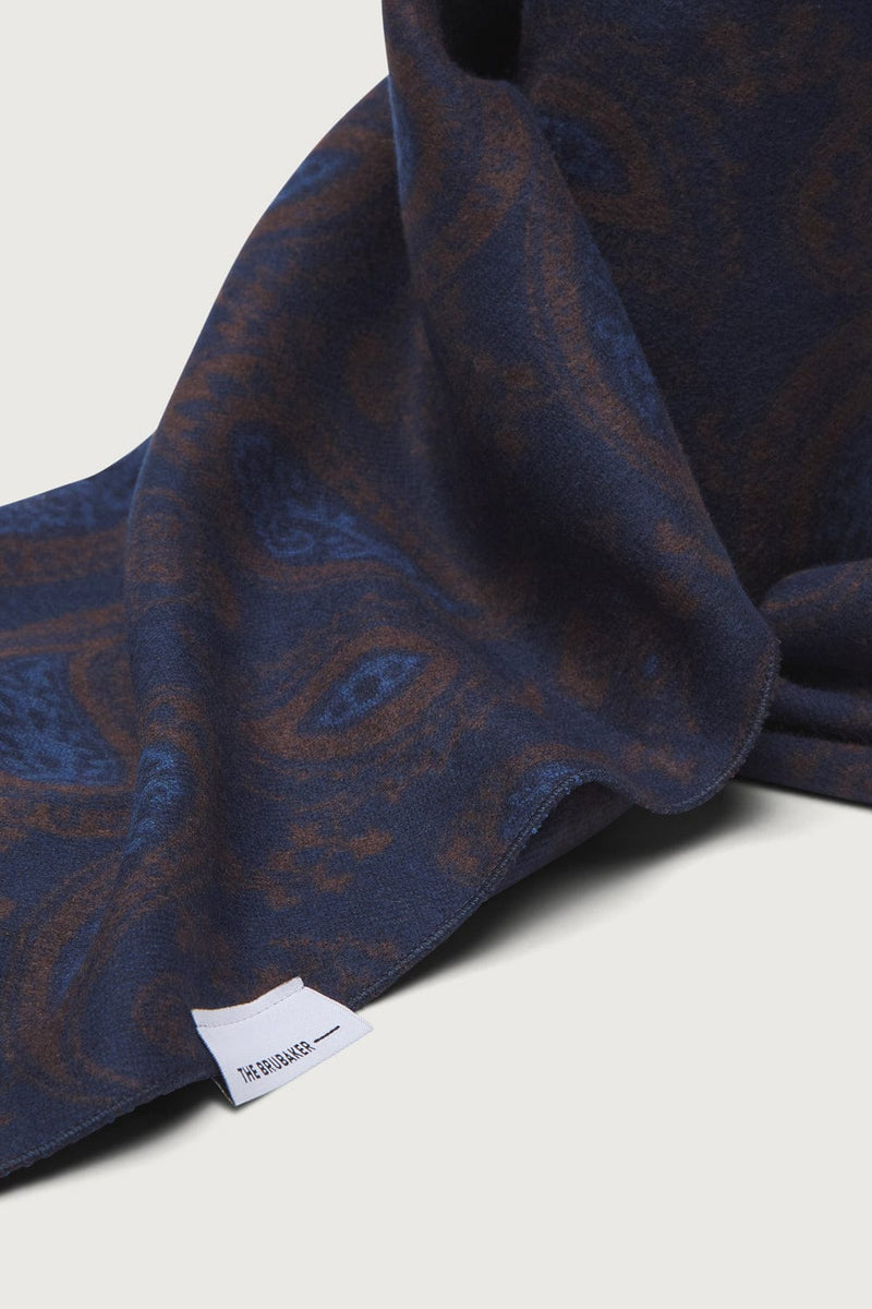 The Scarf Paisley Azul y Marron-zoom-