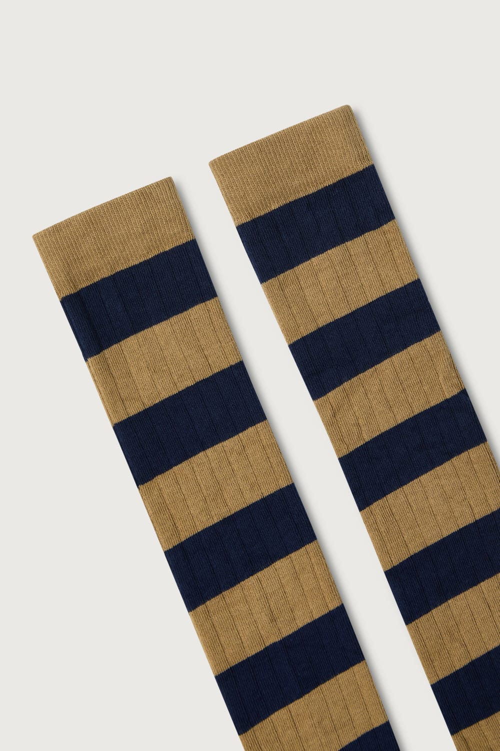 The Sock Rayas Azul y Kakhi Long-zoom-2