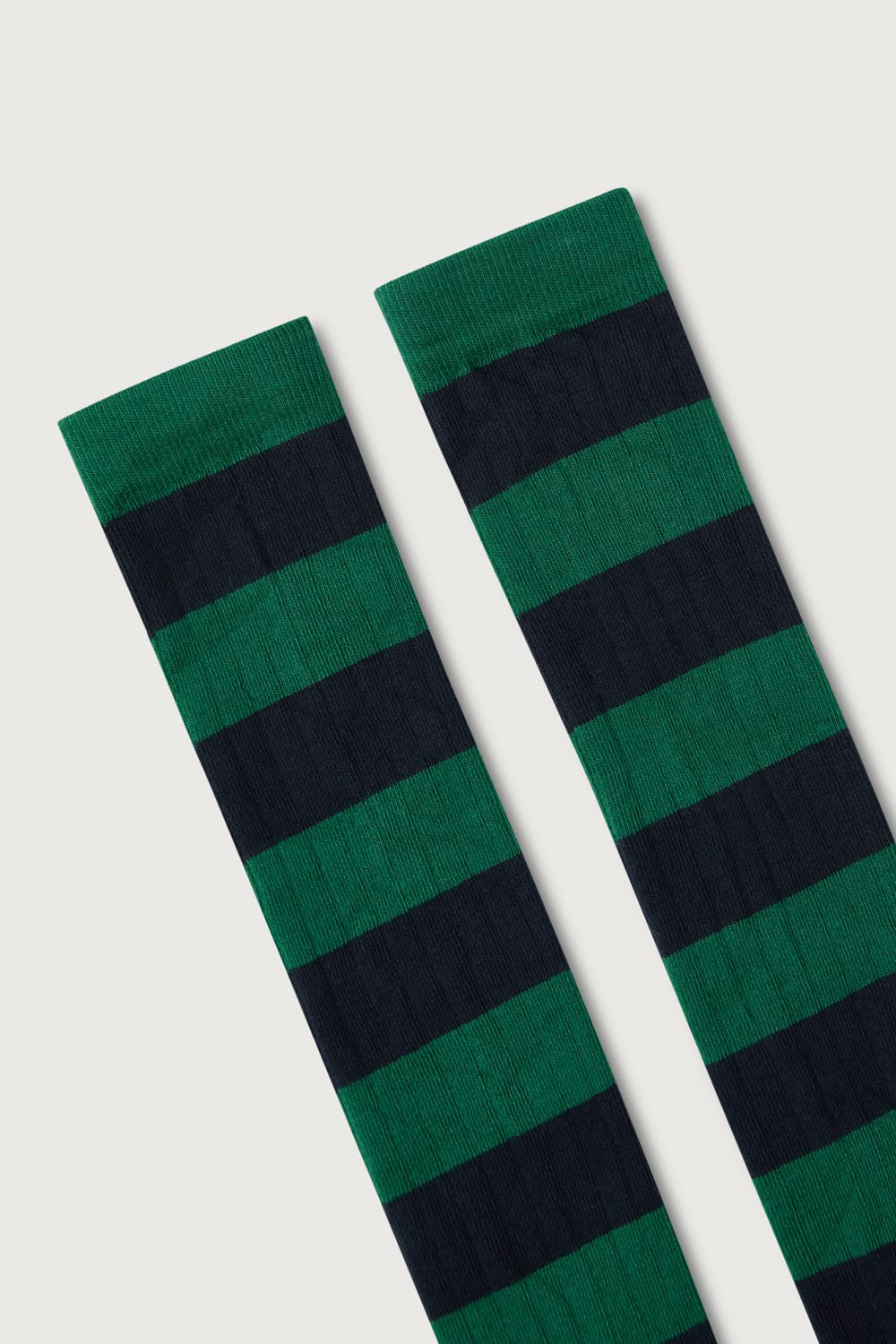 The Sock Rayas Azul y Verde Long