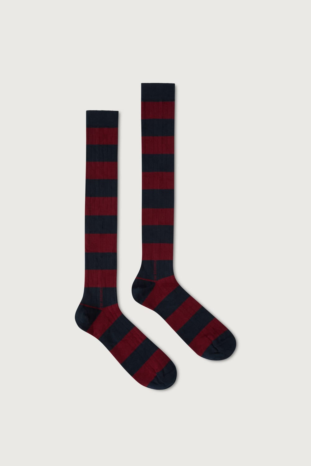 The Sock Rayas Azul y Granate-1