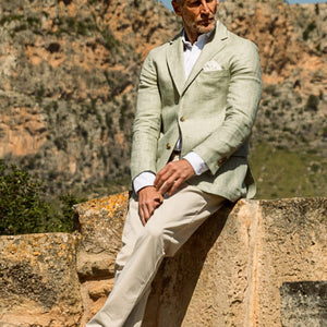 The Blazer Lino Espiga Verde