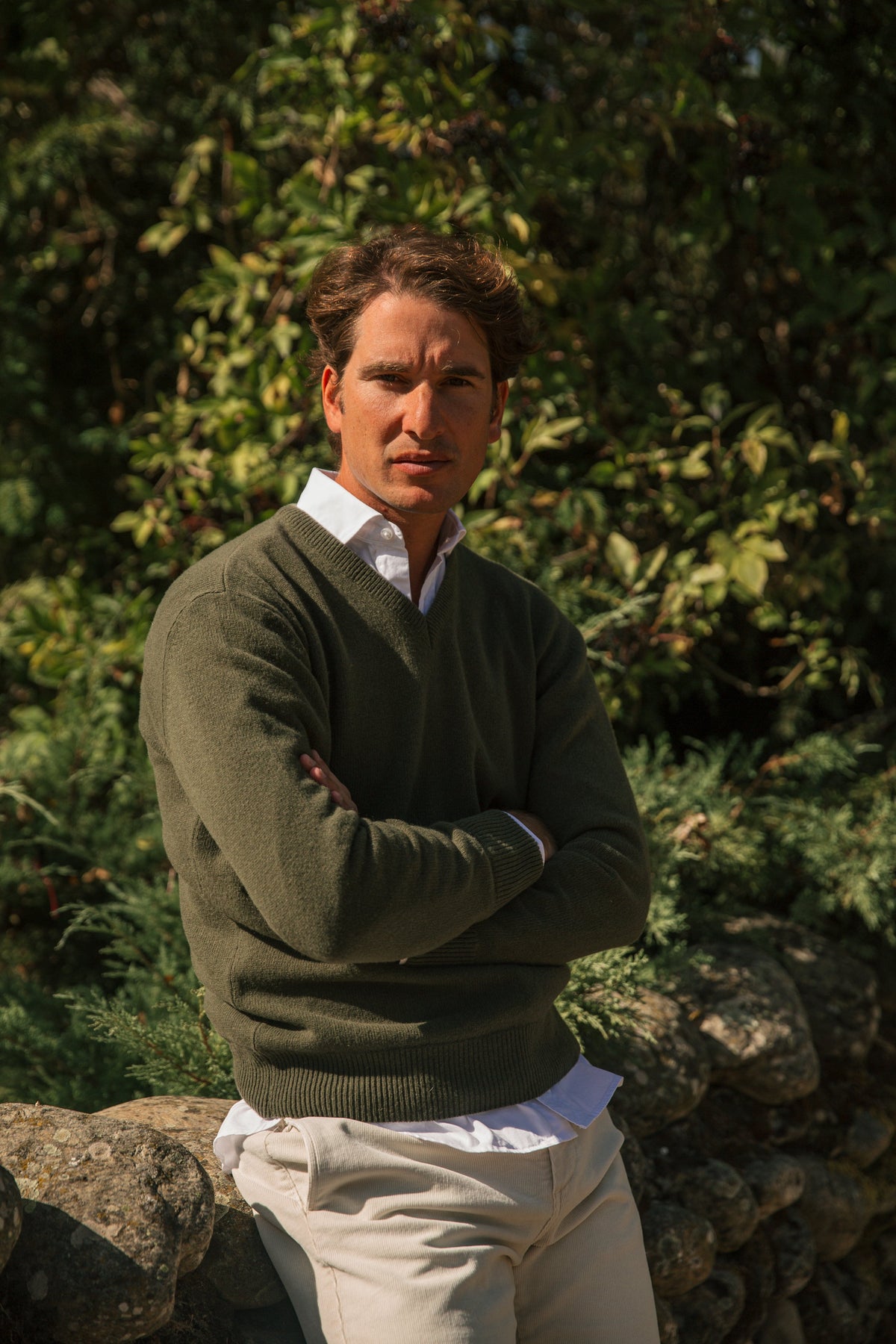 The Lambswool Pico Verde Oliva-1