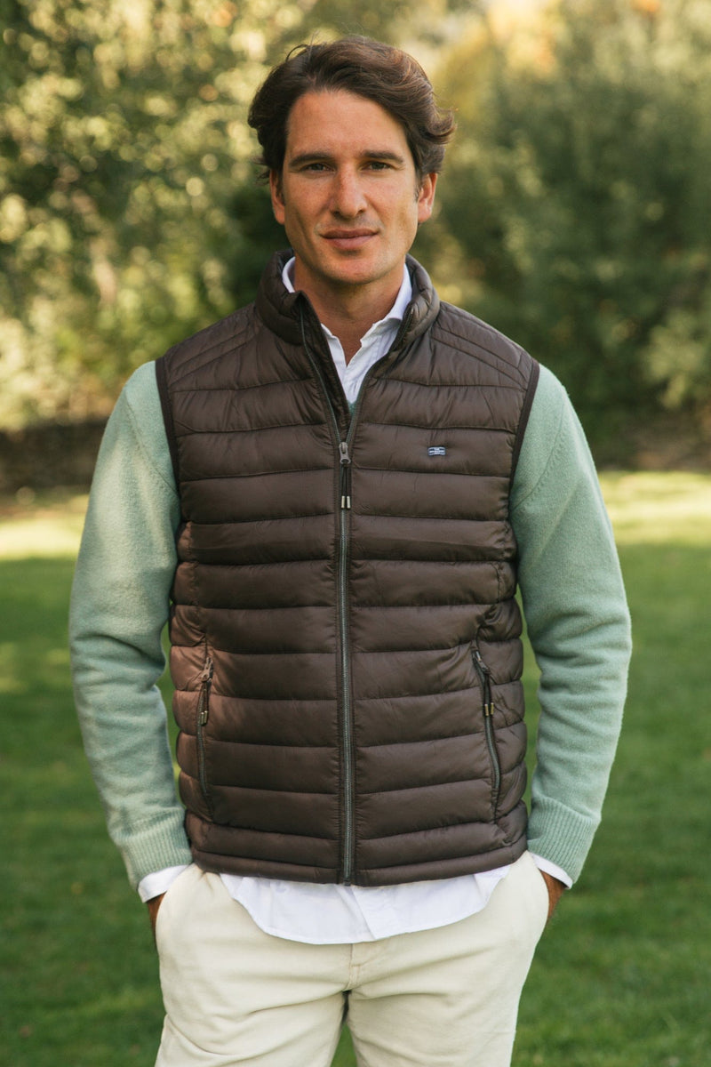 The Chaleco Acolchado Marron-zoom-