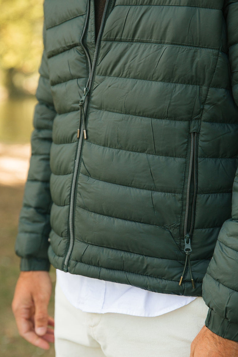 The Chaqueta Acolchada Verde Botella-zoom-