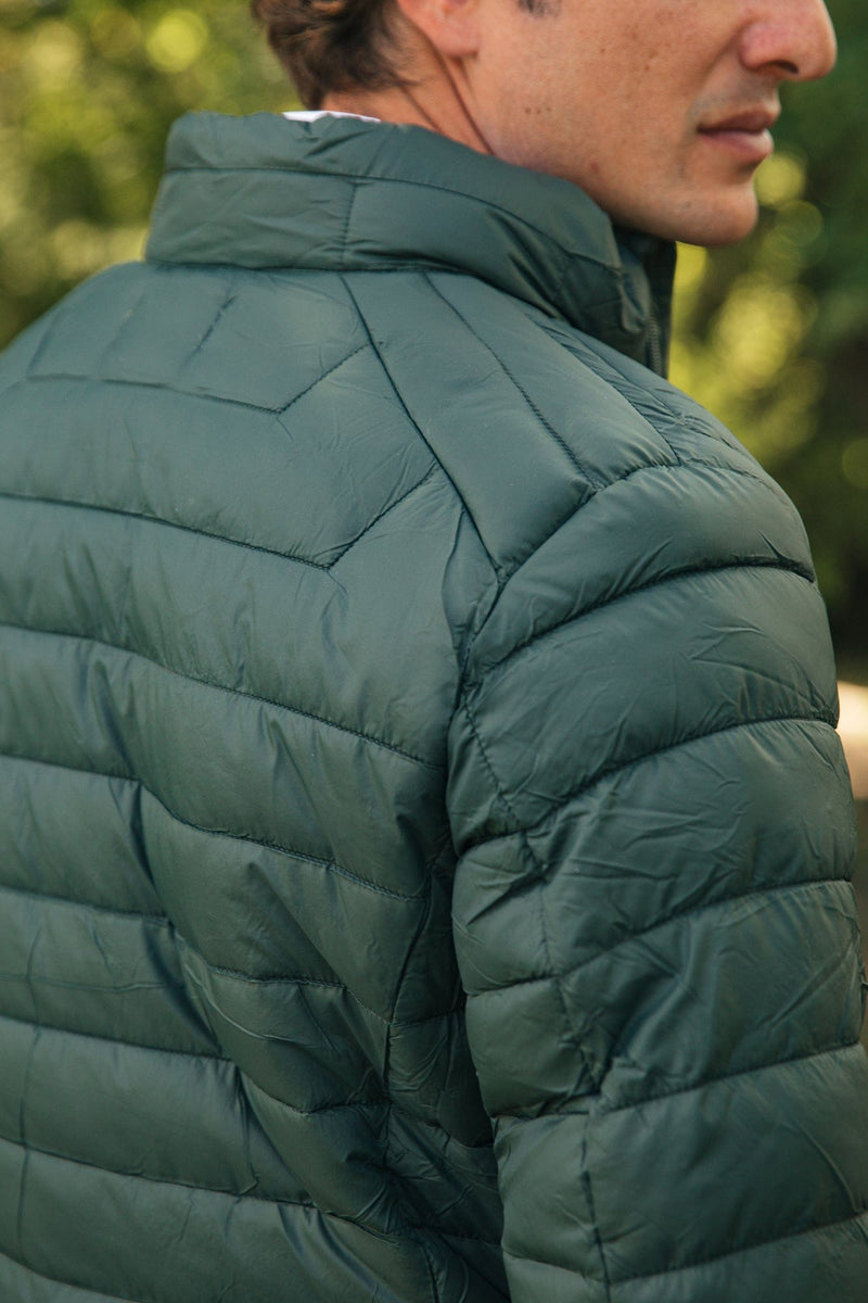 The Chaqueta Acolchada Verde Botella-zoom-