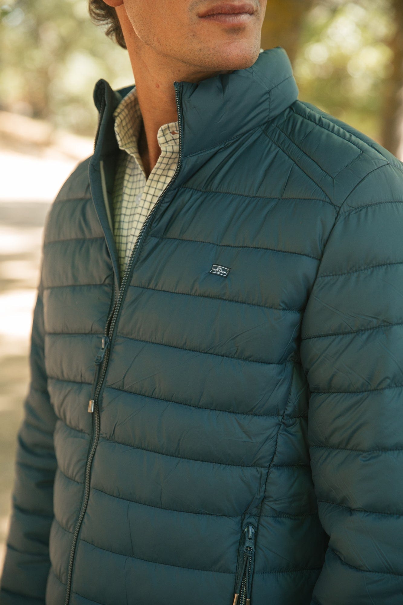 The Chaqueta Acolchada Azul Petroleo