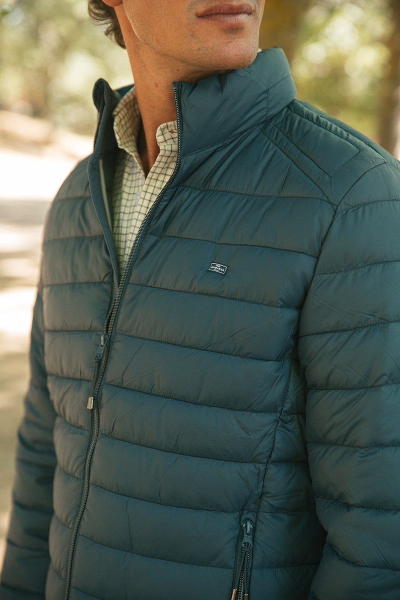 The Chaqueta Acolchada Azul Petroleo-zoom-