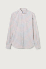 Camisa cuadros grana y Azul BRUBAKER