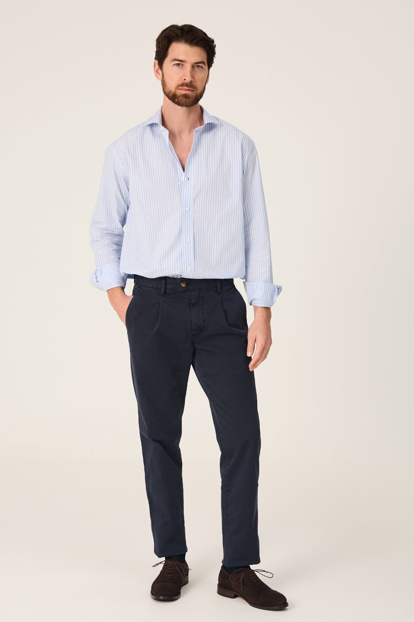 The Chino Pinza Azul Marino-1