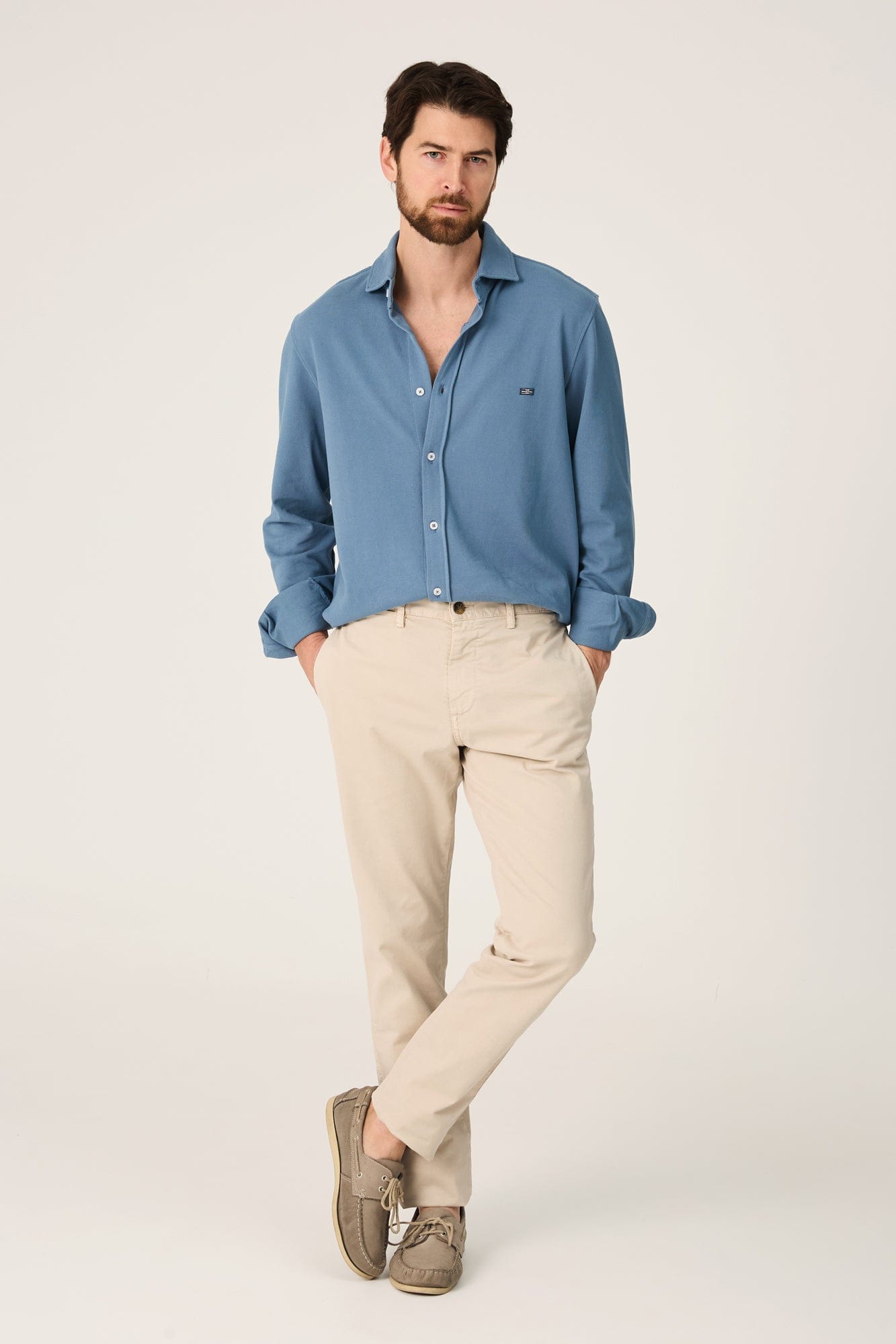 The Cotton Camisa Azul Castro-1