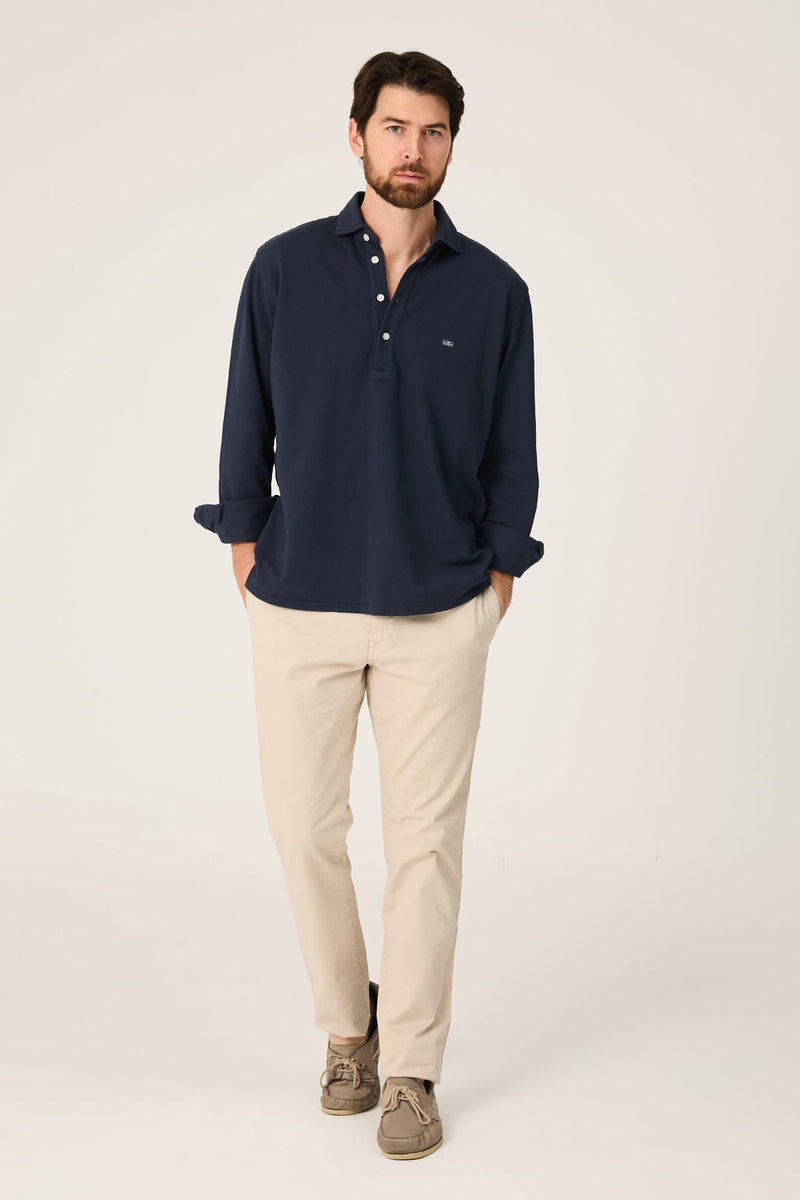 The Cotton Polera Azul Marino-zoom-