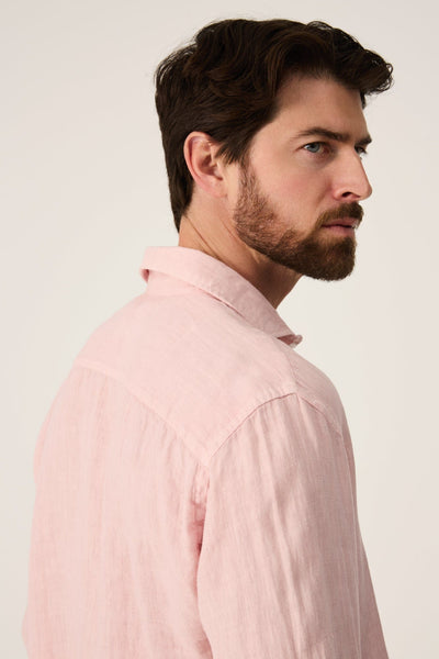 The Lino Camisa Rosa Tossa
