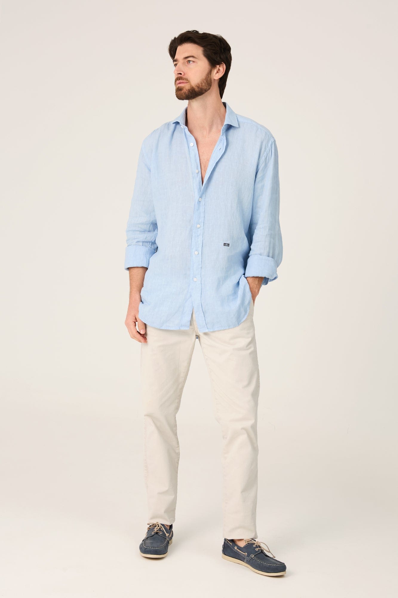 The Lino Camisa Azul Cadaqués