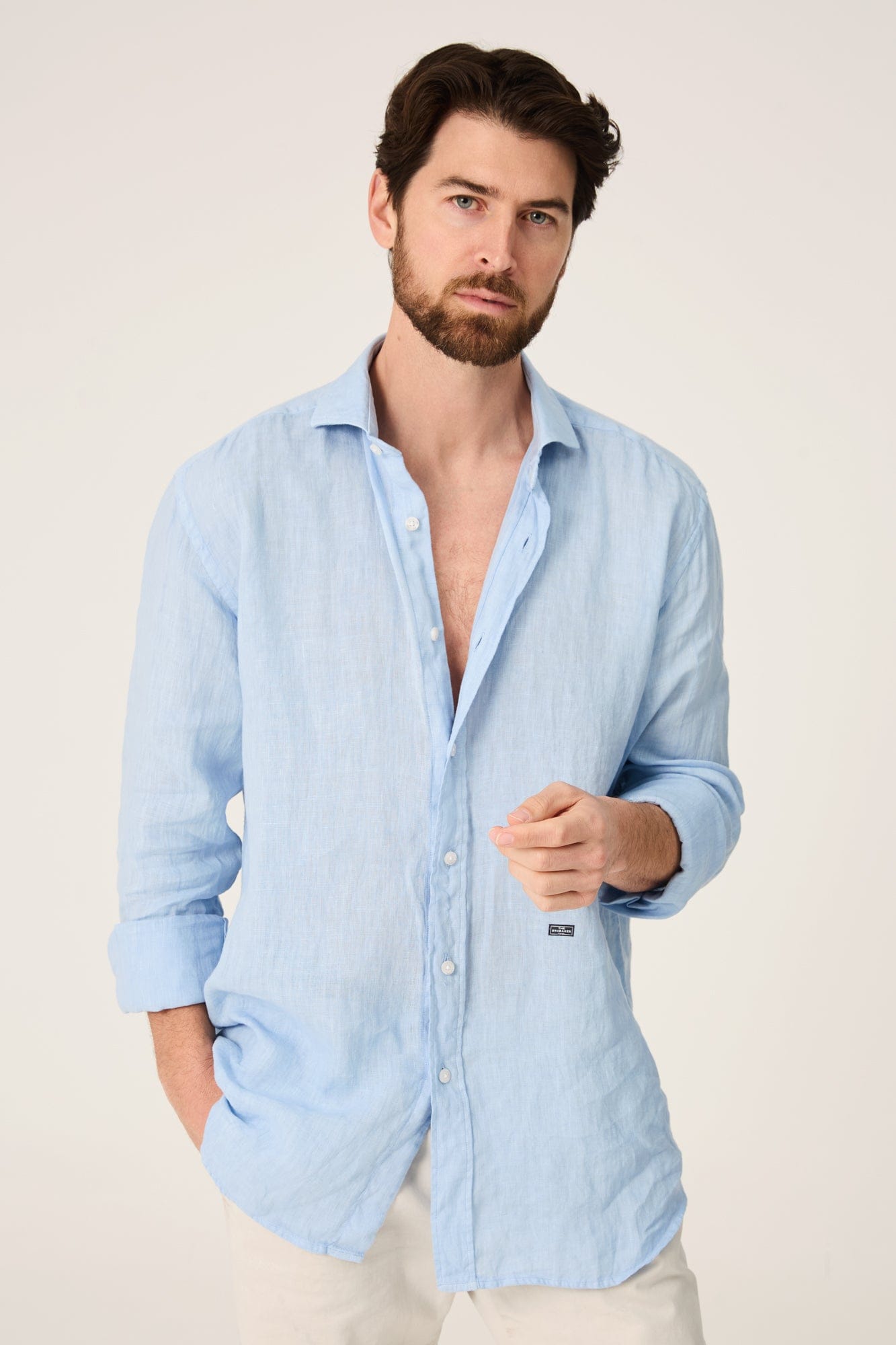 The Lino Camisa Azul Cadaqués