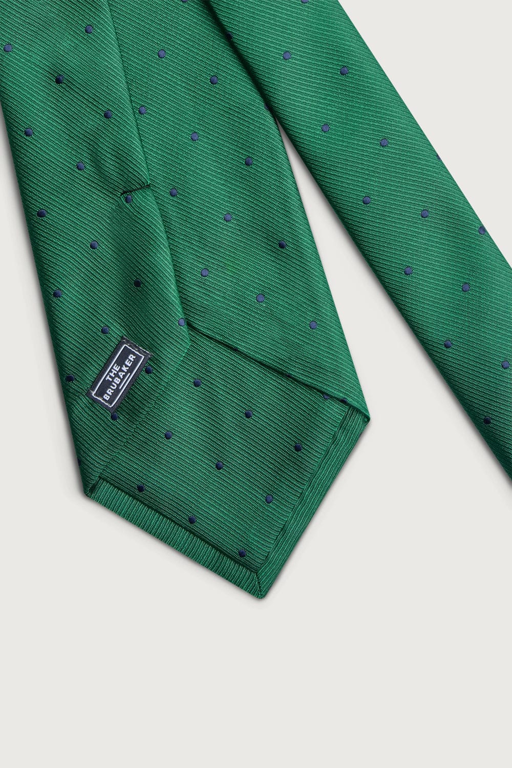 The Silk Tie Verde Puntos Azules-2