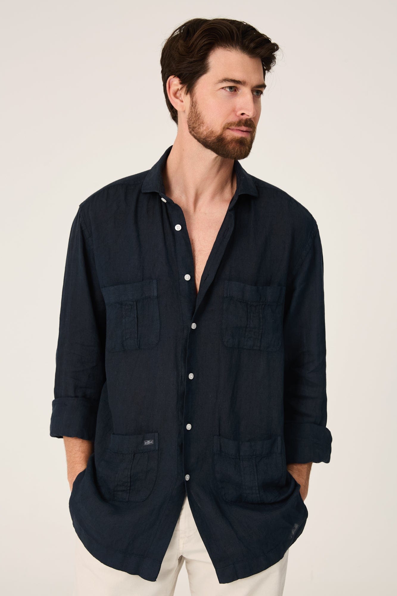 The Guayabera Azul Marino-zoom-3