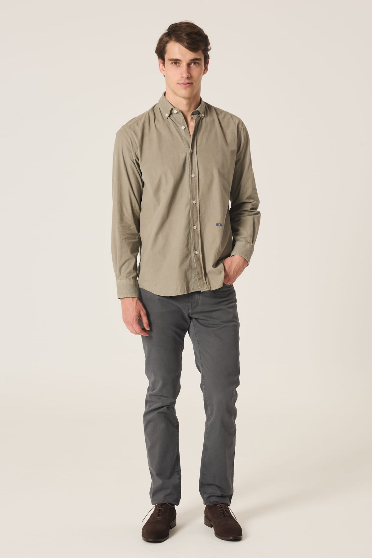 The Micropana Camisa Beige Monegros-zoom-1
