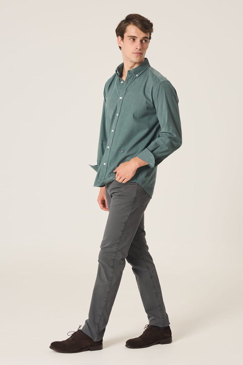 The Micropana Camisa Verde Gris Ferrol-zoom-