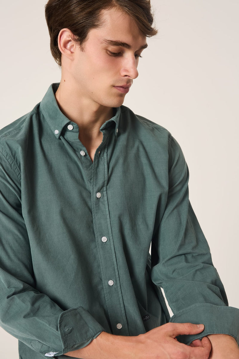 The Micropana Camisa Verde Gris Ferrol-zoom-