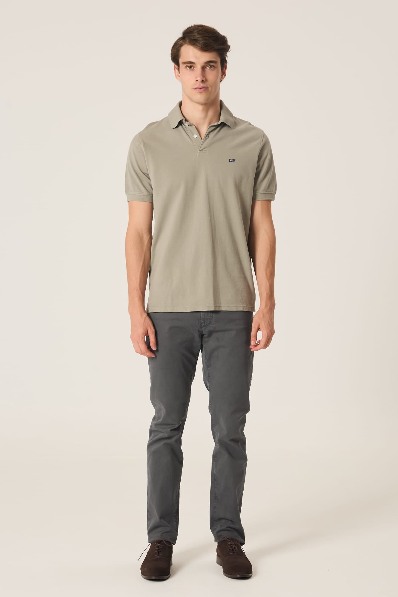 The Cotton Polo Marrón Castañeda-1
