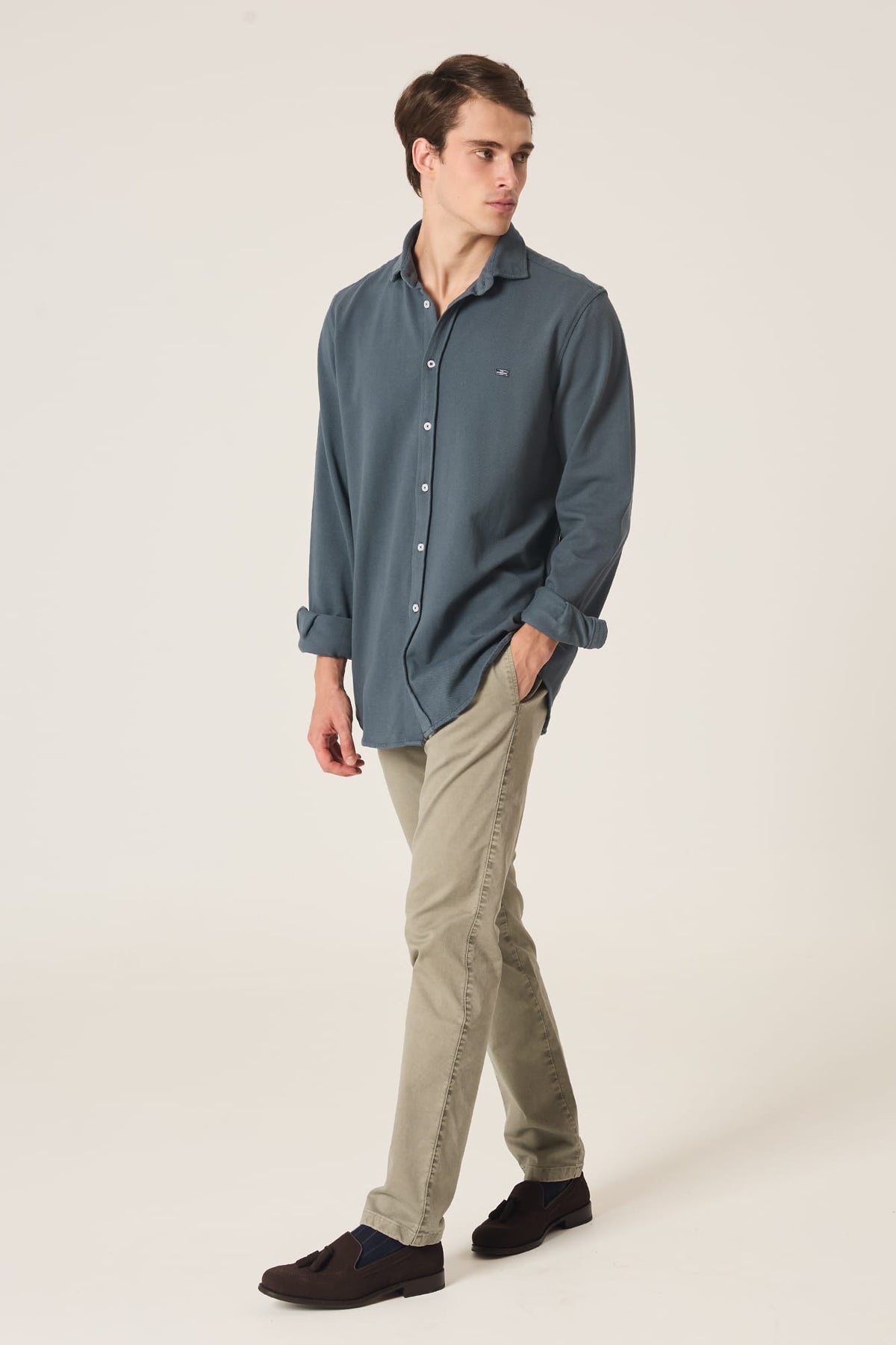 The Cotton Camisa Gris Sestao-zoom-1