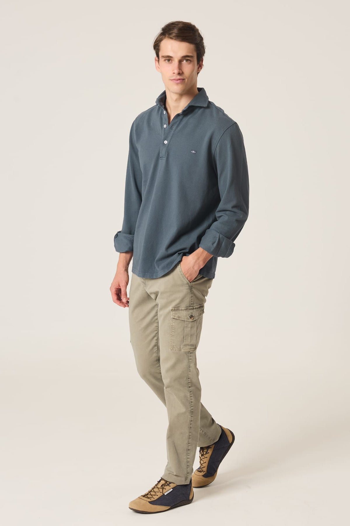 The Cotton Polera Gris Sestao