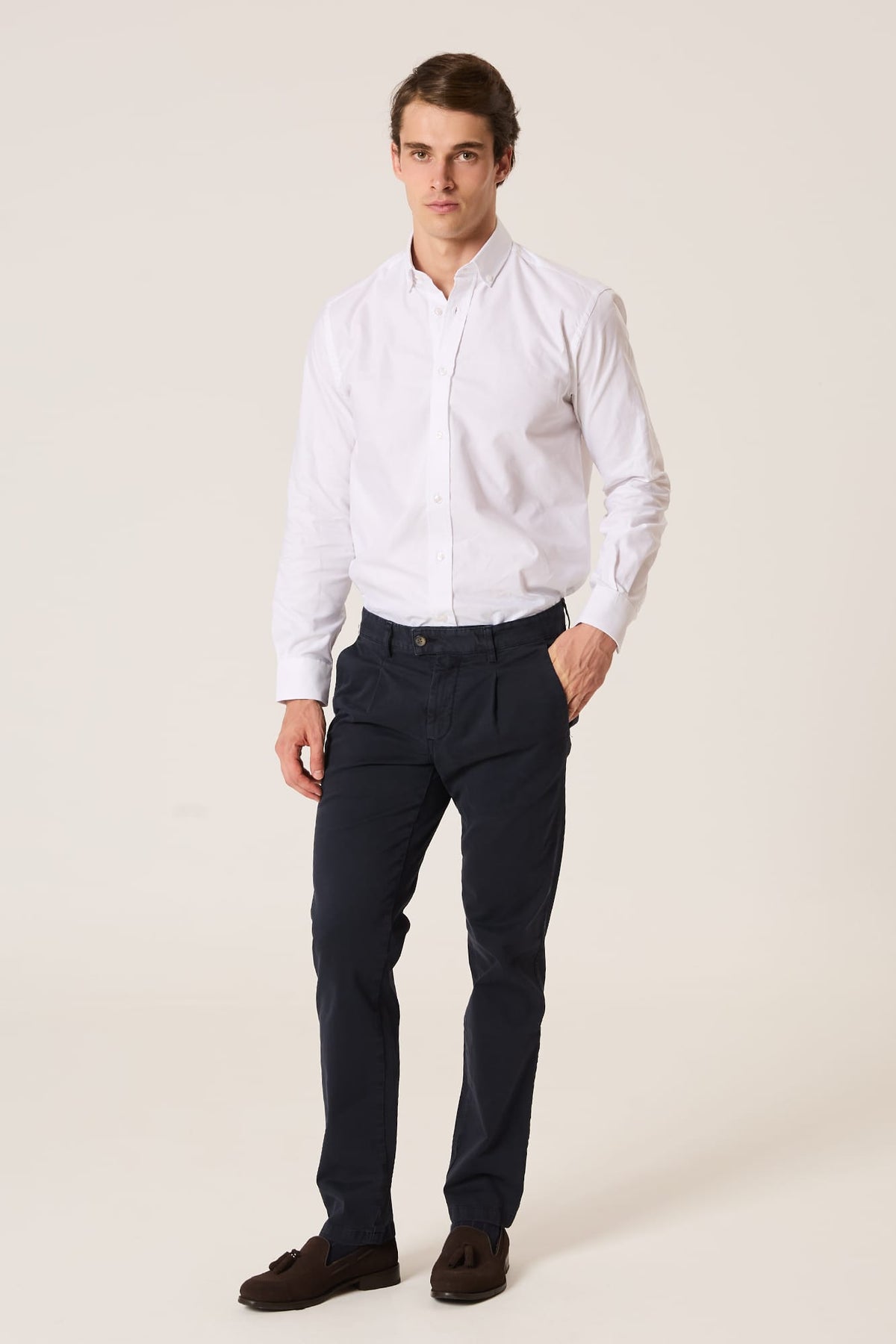 The Chino Pinza Regular Fit Azul Marino-1