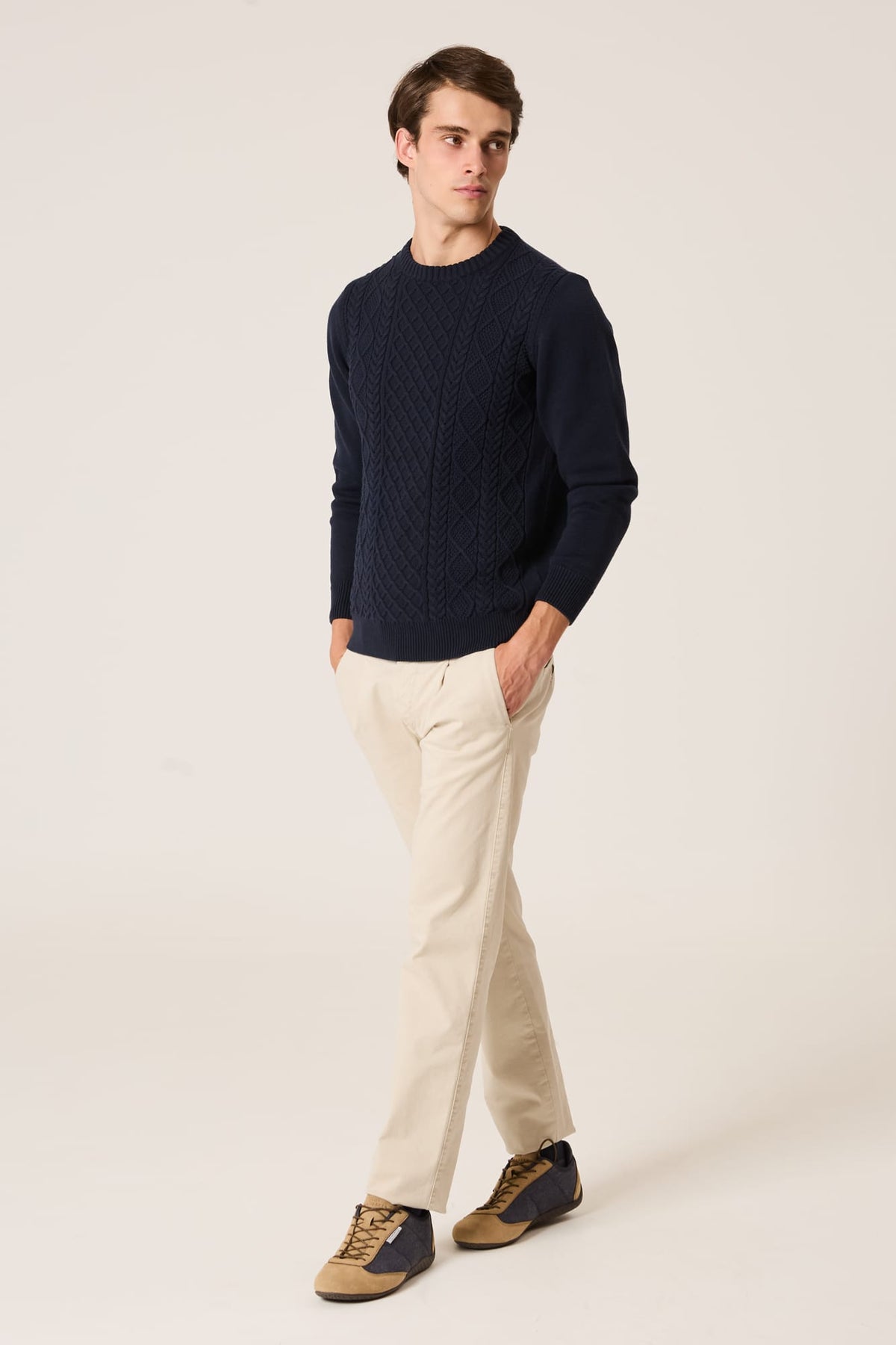 The Cable Knit Sweater Marino