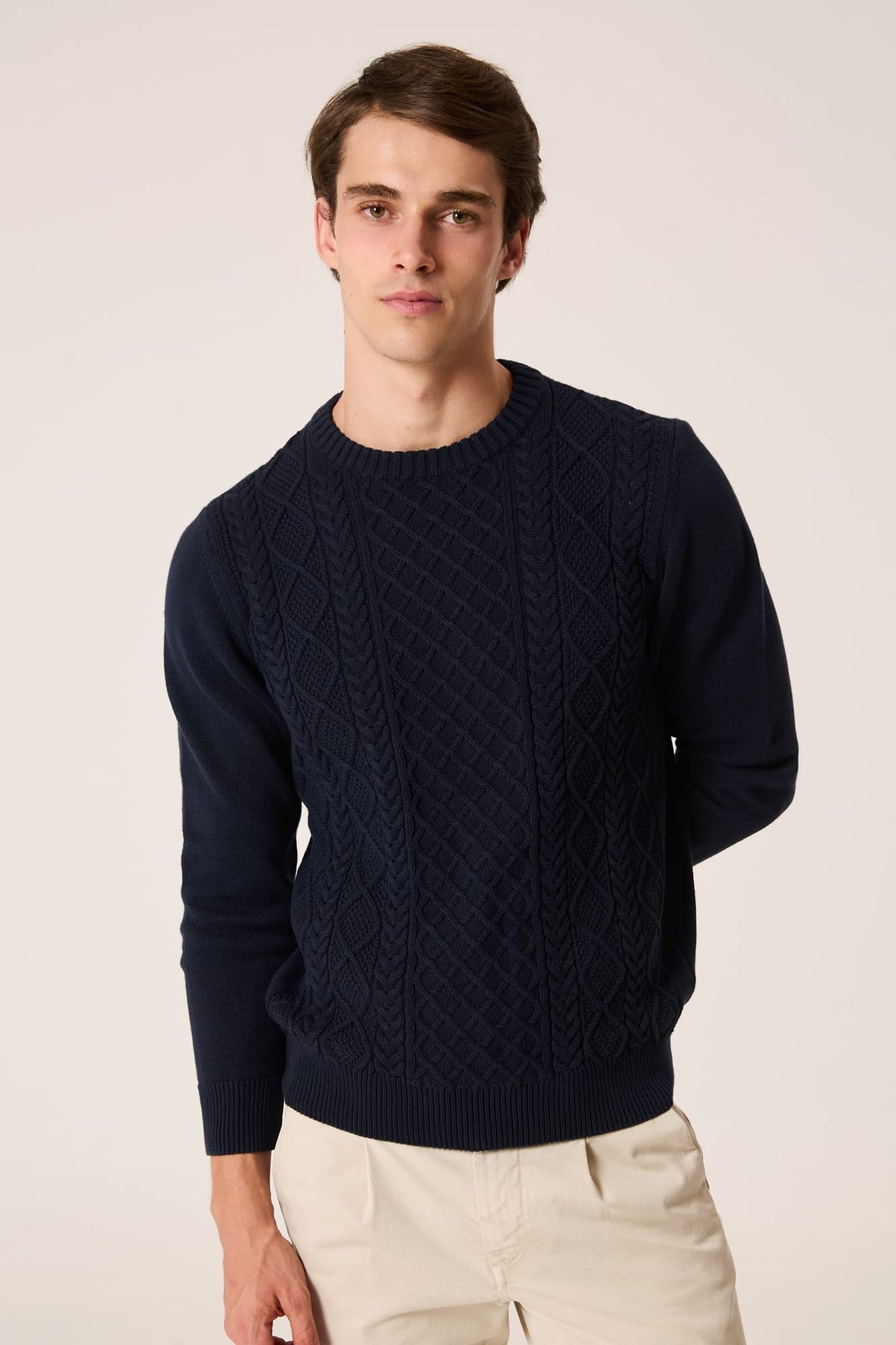 The Cable Knit Sweater Marino-zoom-2