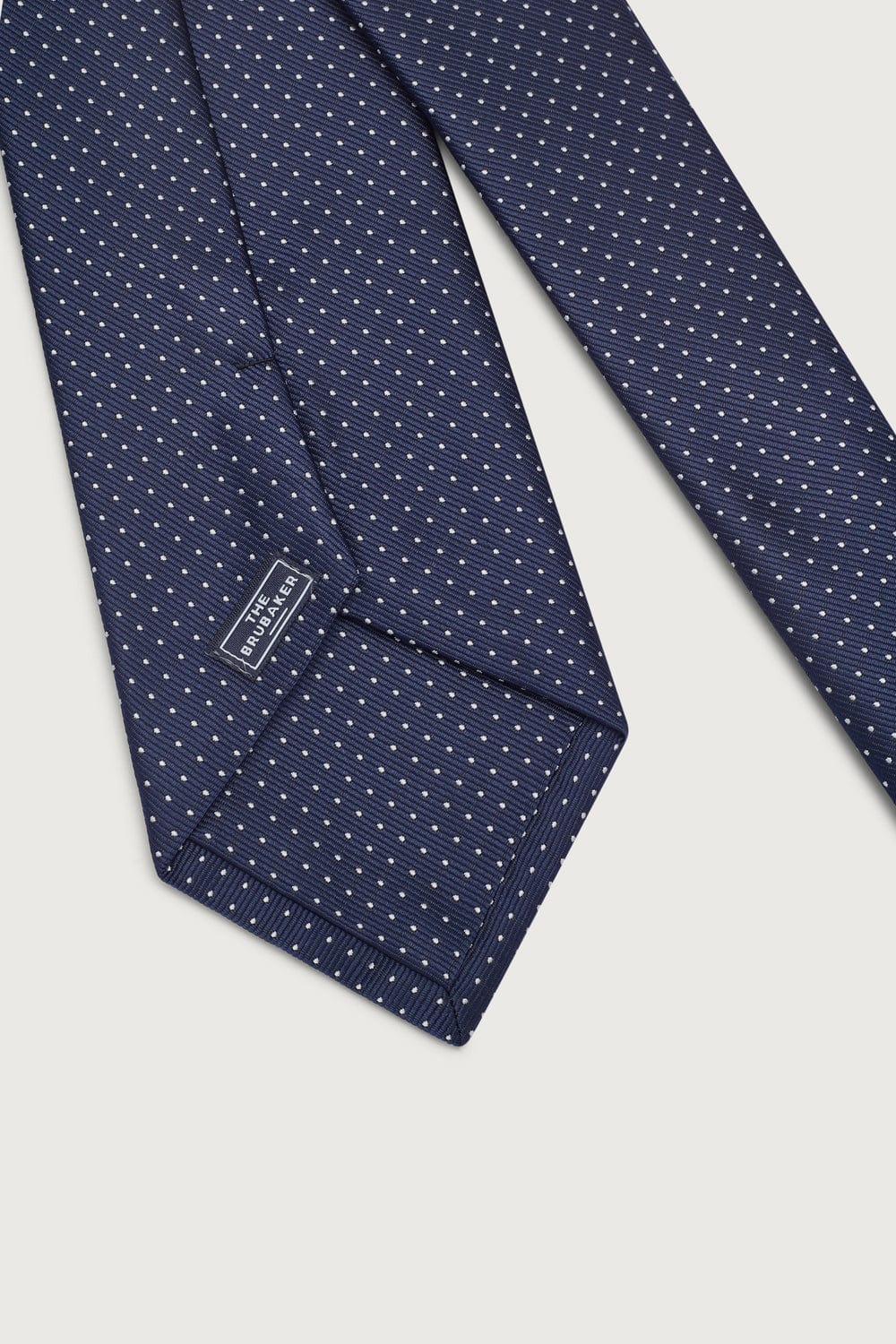 The Special Silk Tie Azul Marino Puntos-2