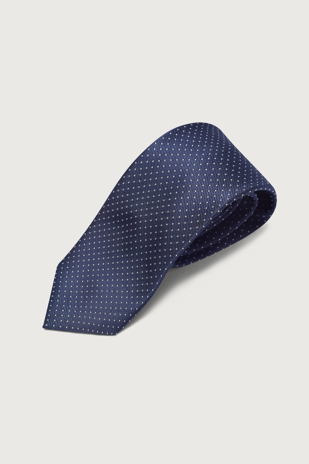 The Special Silk Tie Azul Marino Puntos-1