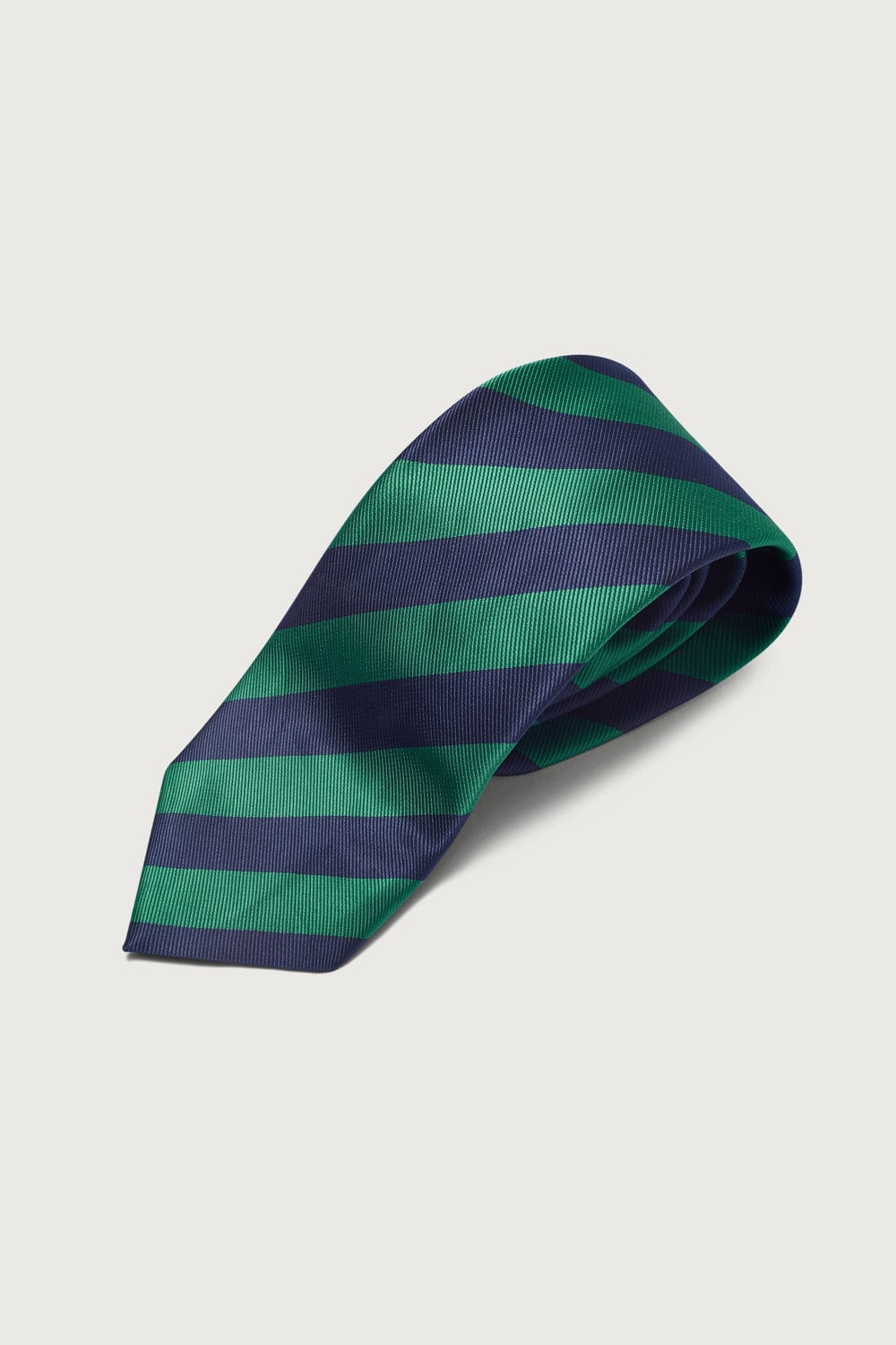 The Special Silk Tie Verde y Azul Marino