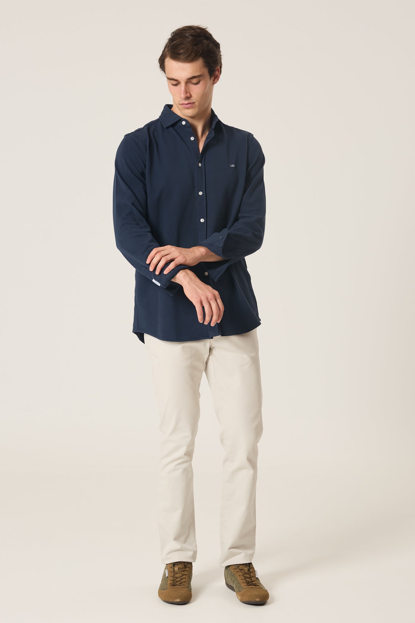 The Cotton Camisa Azul Marino