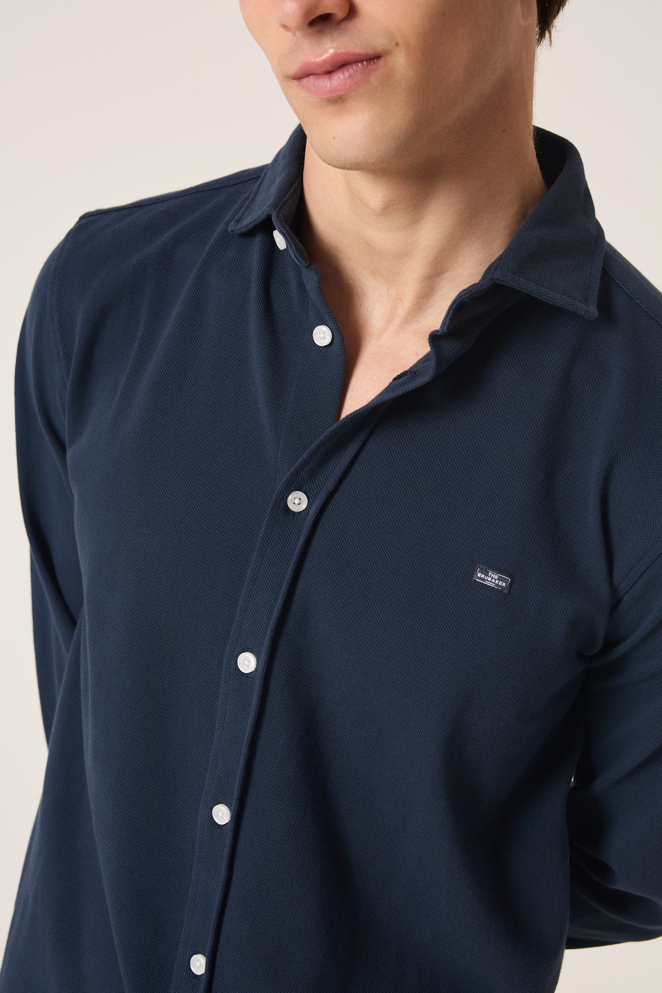 The Cotton Camisa Azul Marino