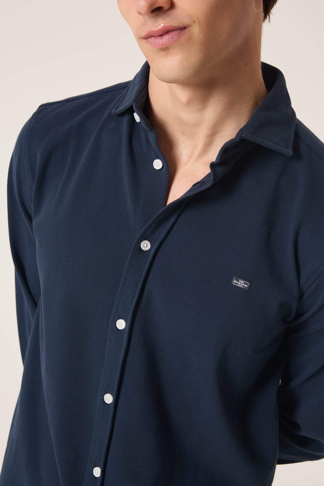 The Cotton Camisa Azul Marino-zoom-2