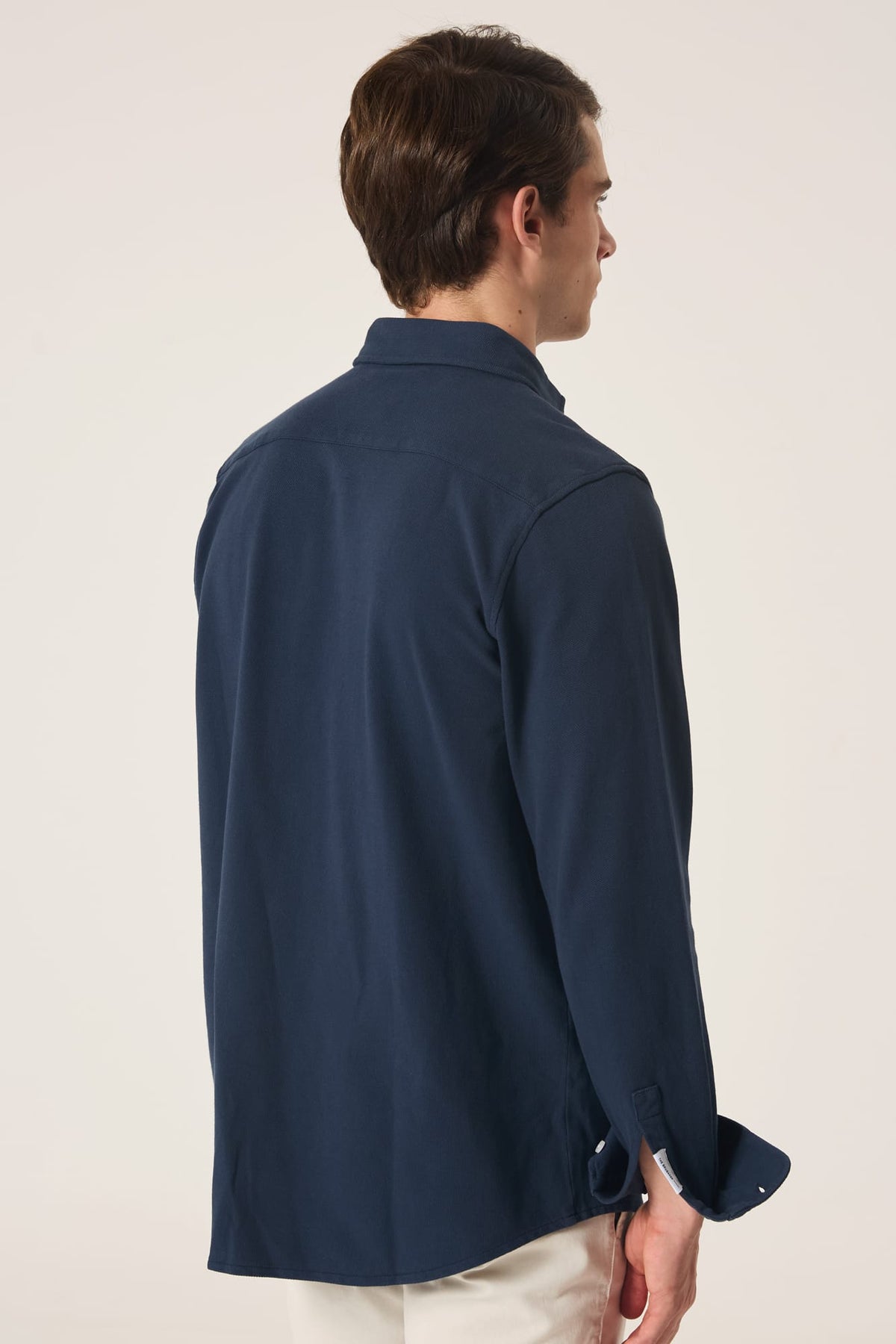 The Cotton Camisa Azul Marino-4