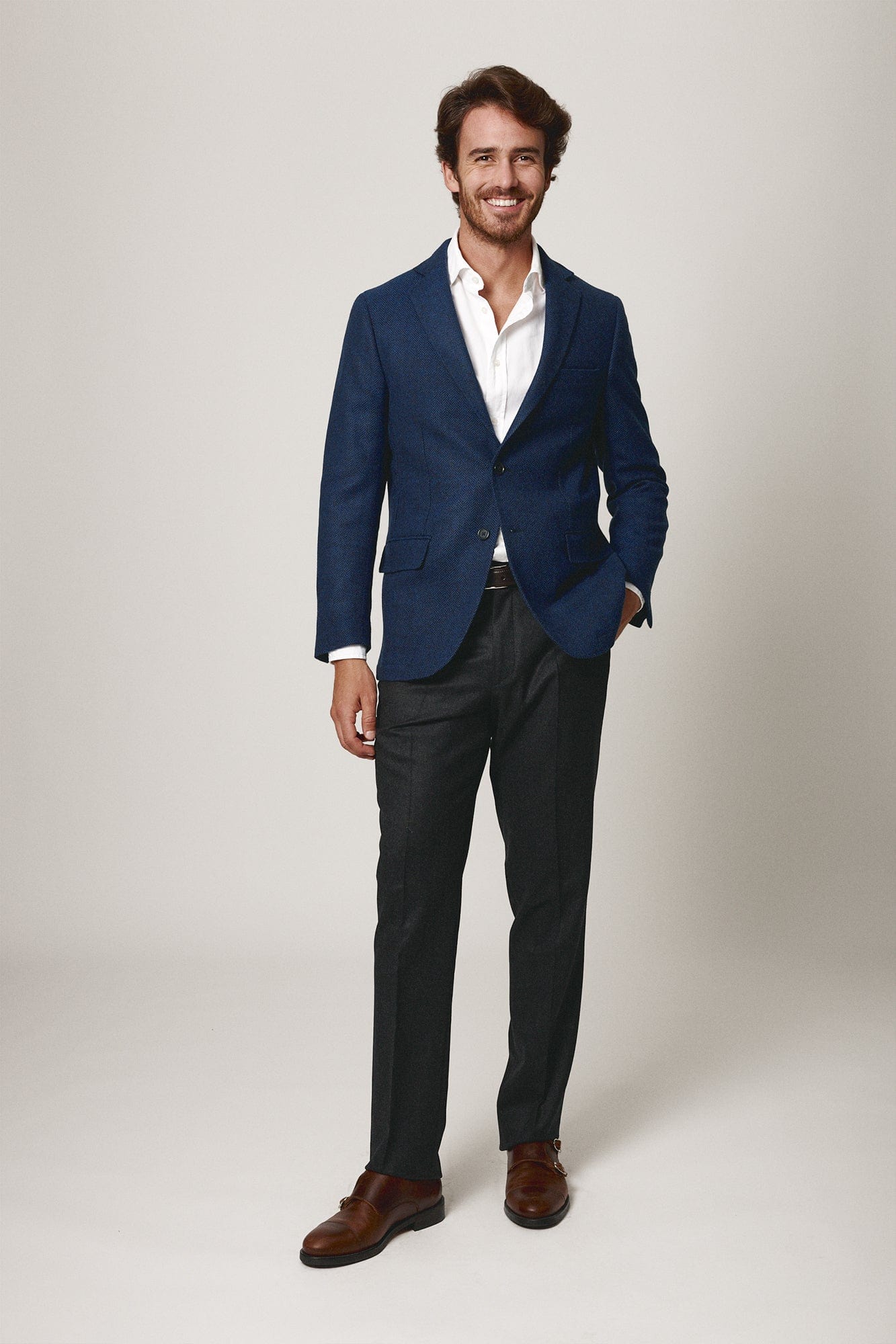 The Blazer Espiga Azul Marino-1