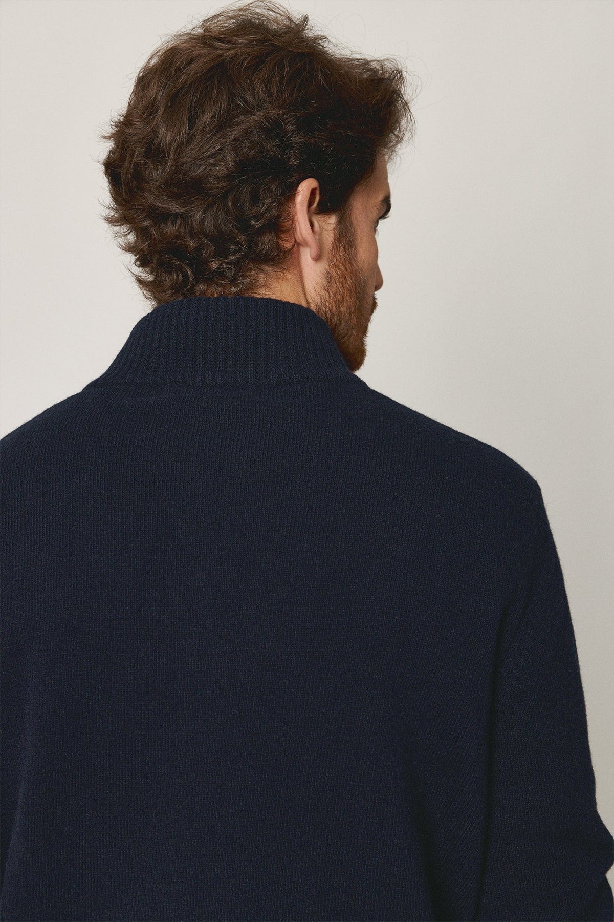 The Lambswool HalfZip Azul Marino-3