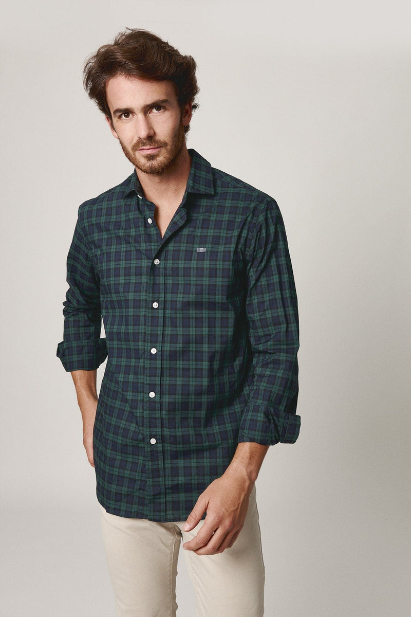 The Scot Cuadro Verde Fondo Azul Marino-zoom-